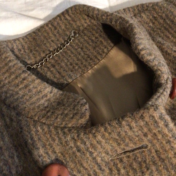 VINTAGE Marled Stripe Wool Coat EUC - Picture 6 of 10